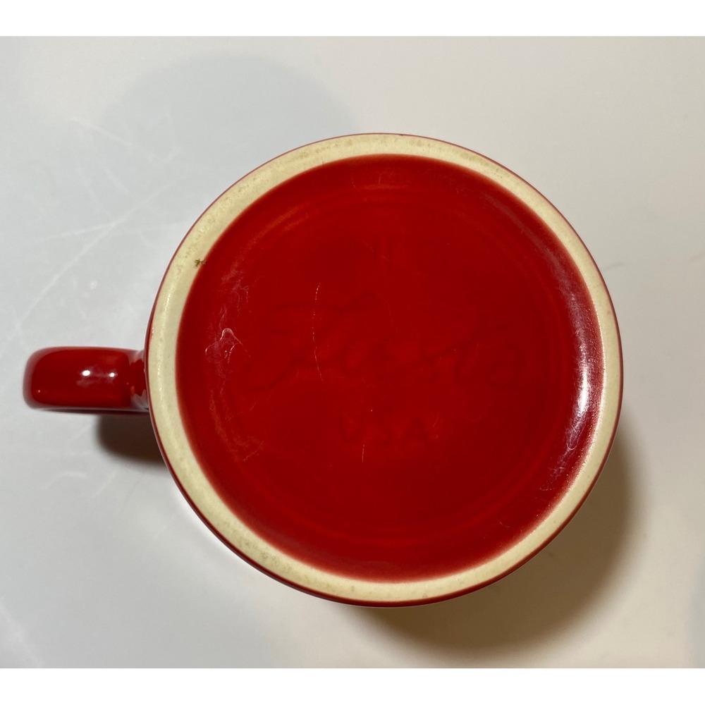 Fiesta HLC USA Coffee Mugs Set of 3 Red, Orange and Yellow - Picture 4 of 5